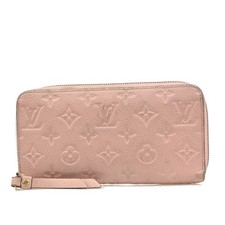 LOUIS VUITTON Zippy Wallet Monogram Empreinte Leather Pink France M64090 68MA829