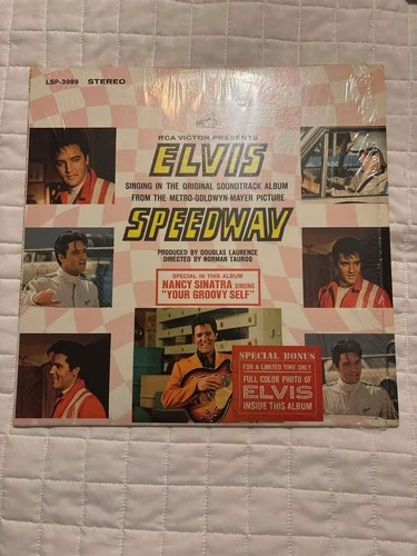 ELVIS SPEEDWAY 1ST PRESS WITH HYPE STICKER AND PHOTO NM