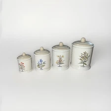 VTG Himark Canister Botanical Design Set of 4