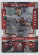 2010 Donruss Elite Extra Edition Status Red Die-Cut 69/100 Rob Segedin #40 0q3