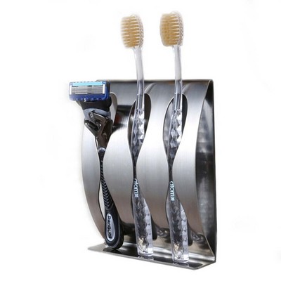 Edelstahl Home Badezimmer Wandhalterung 3 Zahnbürste Spin Brush Saughalter