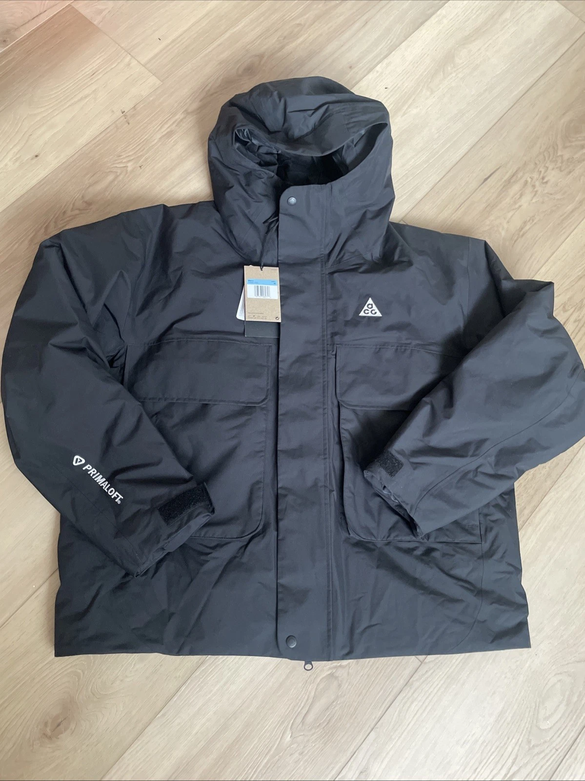 Nike ACG Storm-Fit 'Skull Peak' Black Full Zip Jacket, Size Medium FV8681-010