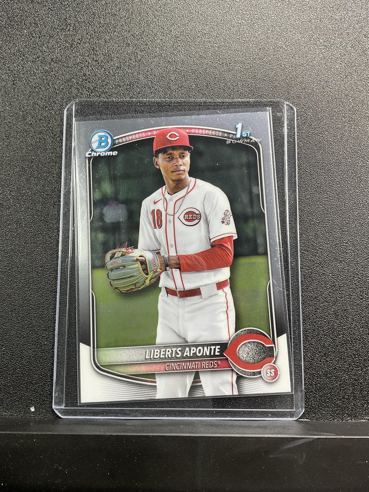 2025 Bowman Chrome Liberts Aponte #BCP-174 Prospects 1st Bowman  Reds