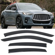 Fits 22-25 Infiniti QX55 Tape on Window Visors Vent Rain Sun Guards Deflectors