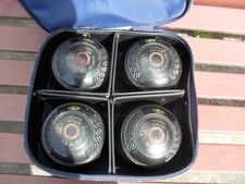 Set of 4 Taylor Lignoid Tru-Grip Size 2 Bowls with Mitre  Bag
