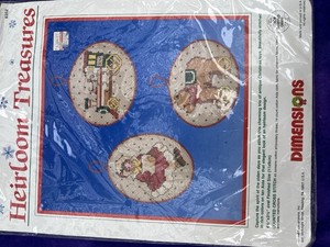 Heirloom Treasures Counted Cross Stitch Ornaments #8252 NIP