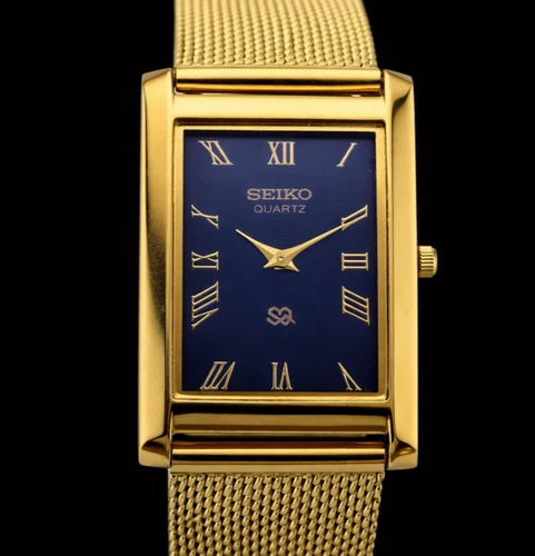 Vintage Seiko Slim Tank Quartz Men's Watch, Gentleman’s Choice - FREE SHIPPING