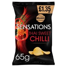 Walkers Sensations Thai Sweet Chilli Crisps Pack of 18 65g - SPECIAL OFFER 21.99