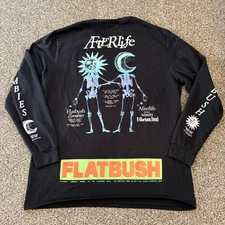 Flatbush Zombies  Afterlife Long Sleeve FBZ T-Shirt Men's Size XL Black