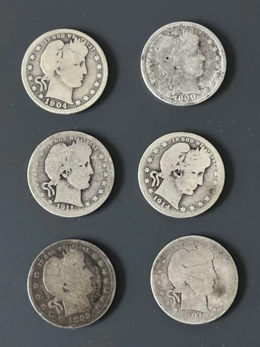 (6) Barber Quarters 1893, 1900, 1901, 1904, 1911 and 1914
