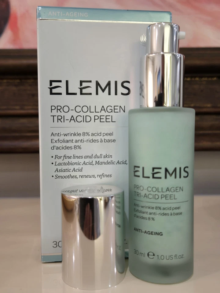 Elemis Pro Colágeno Triácido Peeling 30 ml/1,0 oz Caducidad 2026 Auténtico Nuevo Caja Foto 2 de 4