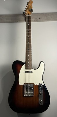 Squier Custom Baritone Telecaster Guitar Sunburst 6 String Rosewood Fretboard