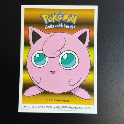 #39 Pummeluff 39 Dunkin Boomer Sticker Pokemon Karte Jahr 2000  Vintage