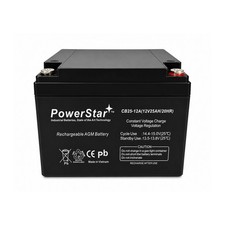 PowerStar 12V 25Ah Wheelchair Mobility Scooter Battery Replaces 12v 24ah