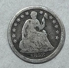 1852 Seated Liberty Half Dime
