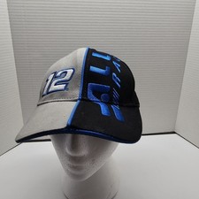 NASCAR Hat Cap Newman #12 Alltel Racing Strapback Black Gray Blue