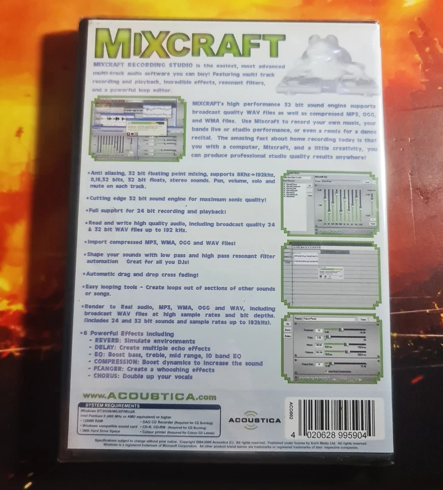 Acoustica Mixcraft PC Software Audio Editing DAW Loop Editor SEALED NEW - Image 2 of 4