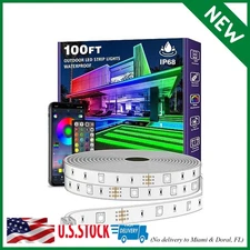 100ft Outdoor LED Strip Lights Waterproof,IP68 Outside Led Light Strips Waterpro