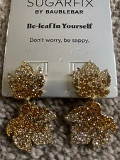 Sugarfix by Baublebar Jewelry “Be-Leaf in Yourself” Bling Earrings