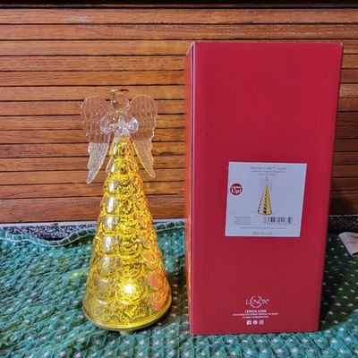 Lenox Radiant Light Lit Champagne Colored Angel Figurine 8.5 H SKU#894201