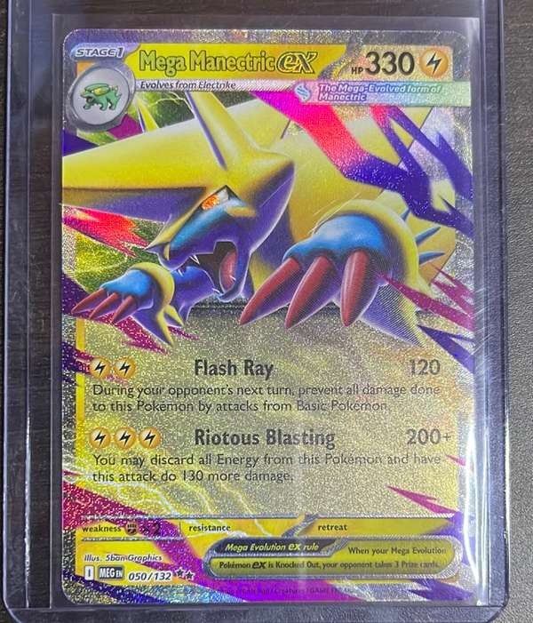 ME01: Mega Evolution #050/132 Mega Manectric ex Mint