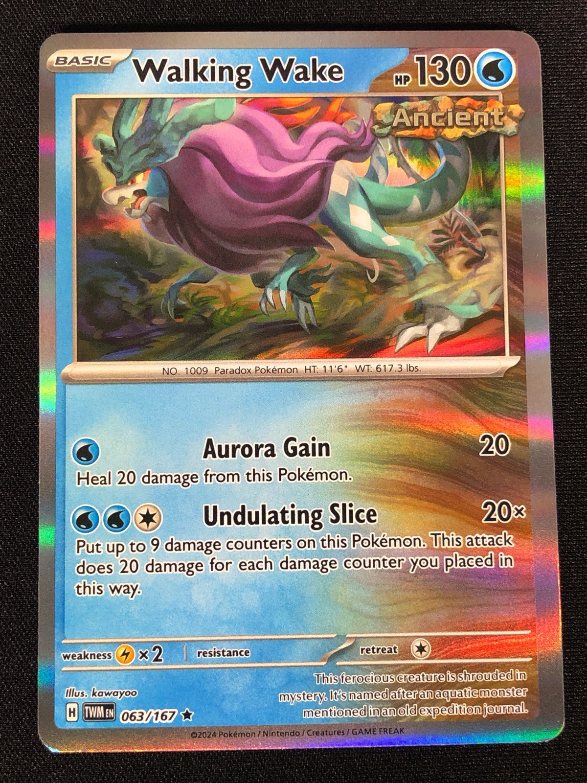 Pokemon Walking Wake 063/167 Holo (NM)