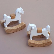 1/12 Doll House Rocking Horse Model Figure Miniature Furniture Scene