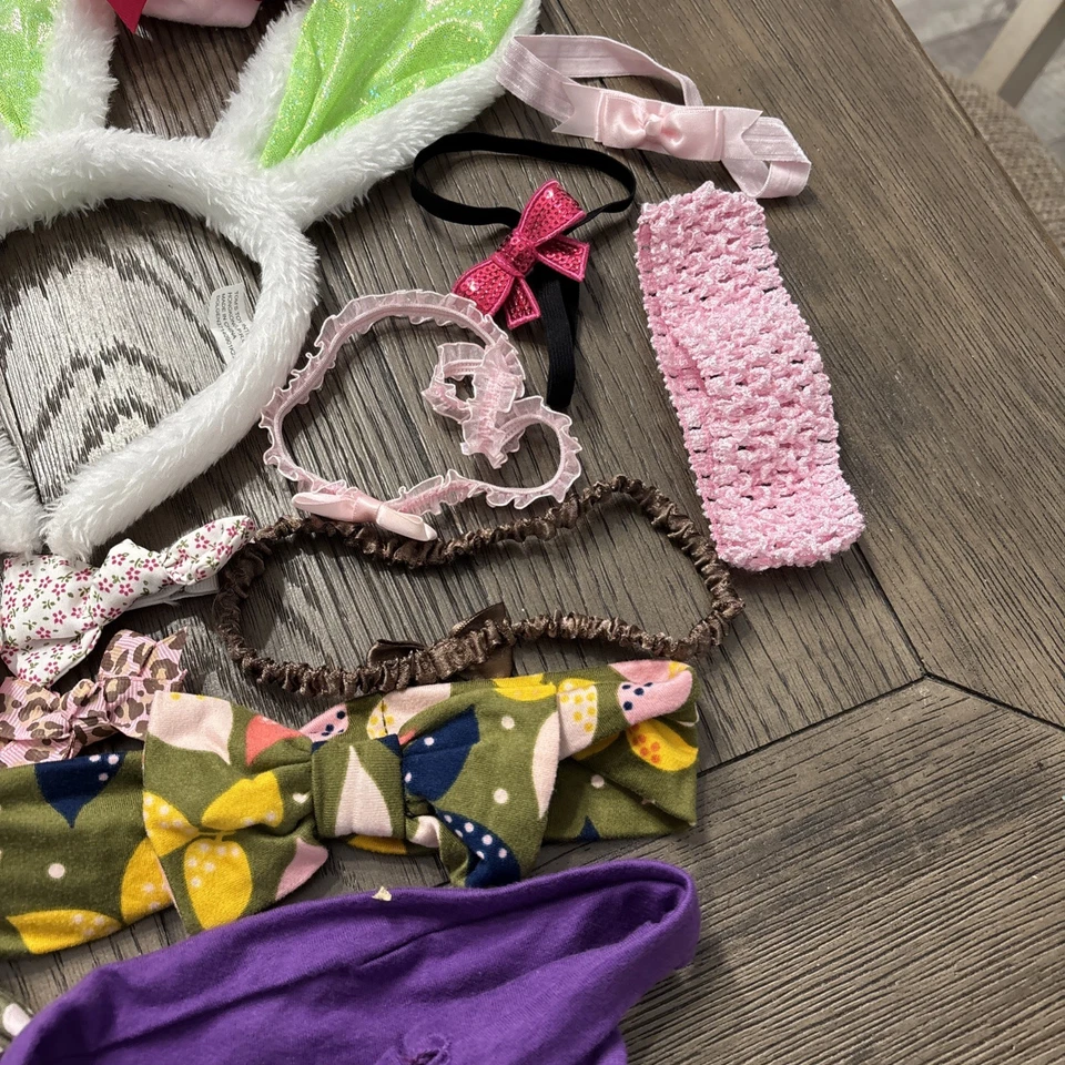 Lote de accesorios para el cabello para niñas: diademas, pinzas para el cabello Minnie Mouse, lazos, orejas de conejo Foto 4 de 4