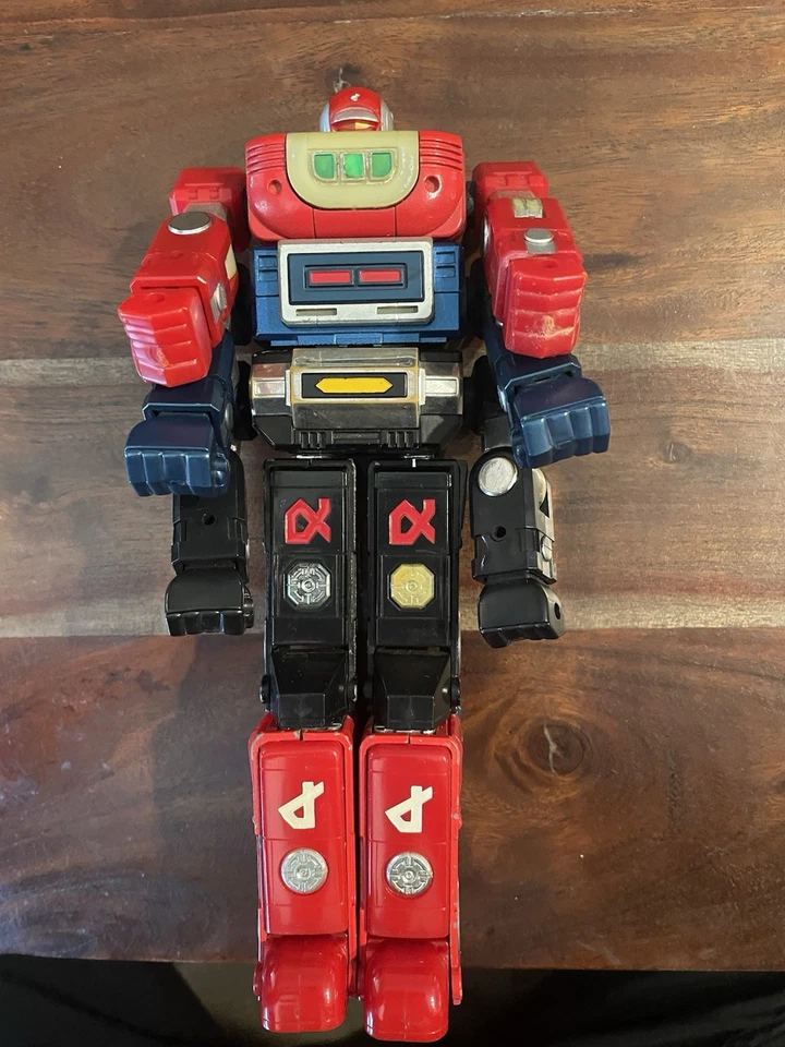 Voltron II 1983 negro rojo azul gladiador Albegas Bandai caja de fósforos ¡como está! Foto 4 de 4