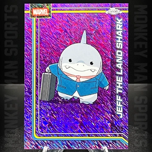 2026 Topps Chrome Marvel - Jeff the Land Shark /75 -060 PURPLE SHIMMER REFRACTOR