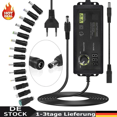 MARKENLOS Steckernetzteil Regelbar 2.5A 60W DC 3V-24V Schalt Netzteil Trafo Schaltnetzteil