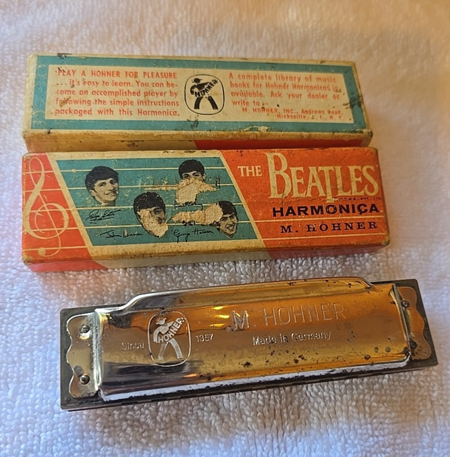 The Beetles Harmonica M, Hohner Harmonica Made in Germany 1964