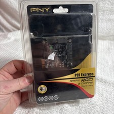 New PNY SATA RAID PCI Expansion Card Windows 2000/XP/Vista