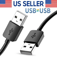 USB 3.0 A Male to A Male Cable Data Transfer Super Speed Power Charger Metal