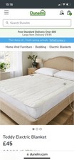 Electric Blanket King Size Dual Control Teddy