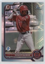 2022 Bowman 1st Edition Sky Blue Foil Denzer Guzman #BPPF-138 0s9t