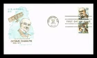 DR JIM STAMPS US COVER OCTAVE CHANUTE AVIATION PIONEER AIR MAIL FDC HF CACHET