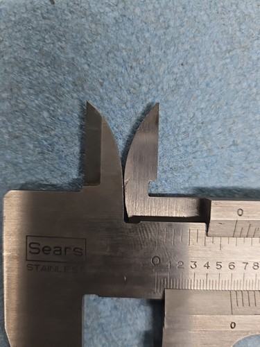 Vintage Sears Craftsman 6" Manual VERNIER Caliper Stainless MADE IN ITALY - Picture 2 of 3