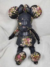 NWT Disney X Coach Leather Minnie Mouse Navy Floral Doll Small New