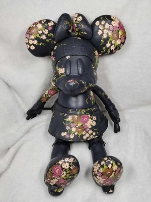 NWT Disney X Coach Leather Minnie Mouse Navy Floral Doll Small New