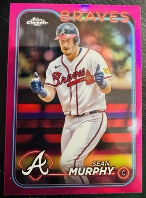 Sean Murphy 2024 Topps Chrome Pink Refractors #255 Atlanta Braves