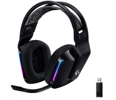Logitech G733 LIGHTSPEED kabelloses Gaming-Headset mit Kopfbügel, Schwarz