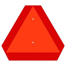 Slow Moving Vehicle Sign, Rust free Aluminium Slow Moving Vehicle Triangle