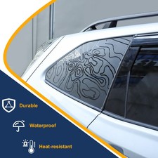 Topographic Style Trunk Side Window Sticker Vinyl For Subaru Forester 2019-2024