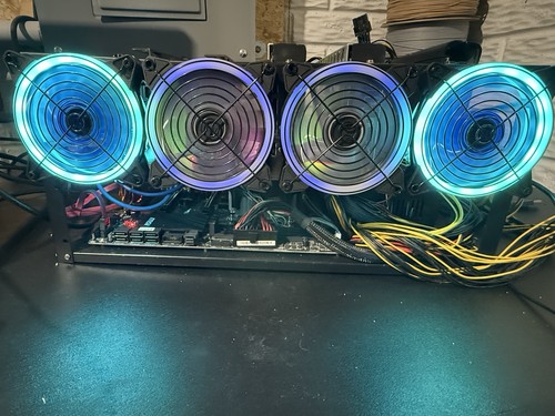 XFX Sapphire MSI RX 580 RX 470 Intel E5-2670 GPU Mining Rig RandomX Vertcoin