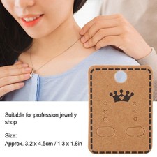 100pcs 3.2 x 4.5cm DIY Handcrafts Jewelry Earring Ear Studs Hanging Display Card