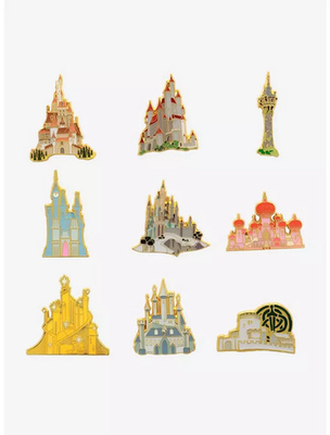 #ad Loungefly Disney Princess Castle Blind Box Enamel Pin $15.95