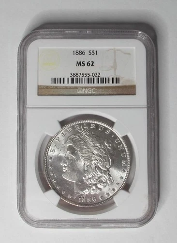 1886 U.S. Silver Dollar * Morgan * NGC MS62 * 90% Silver * No Reserve