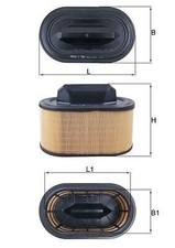 MAHLE LX 2966 Luftfilter für MASERATI