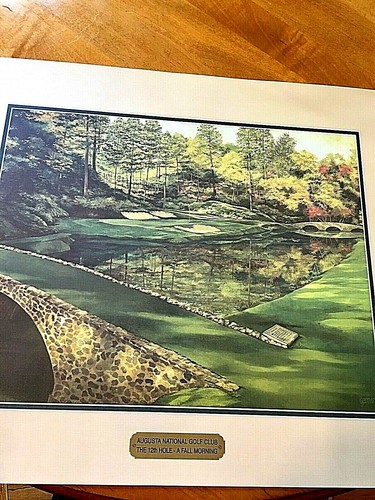 Augusta National Golf Club Kunstdrucke von Katie Garner 4er Set brandneu  - Bild 4 von 4